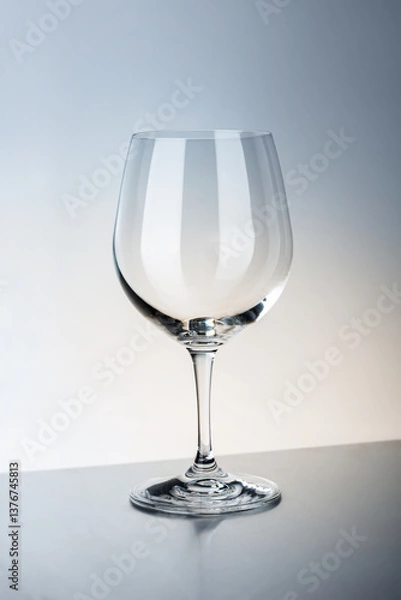 Obraz leeres Weinglas