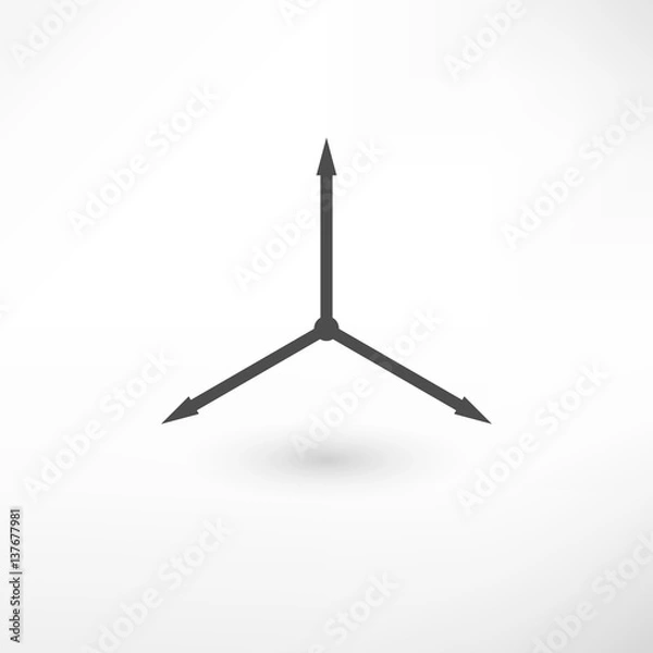 Fototapeta Tridimensional Space Icon