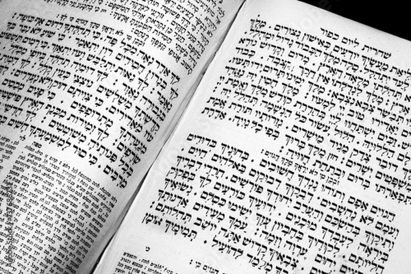 Obraz nice old jewish book