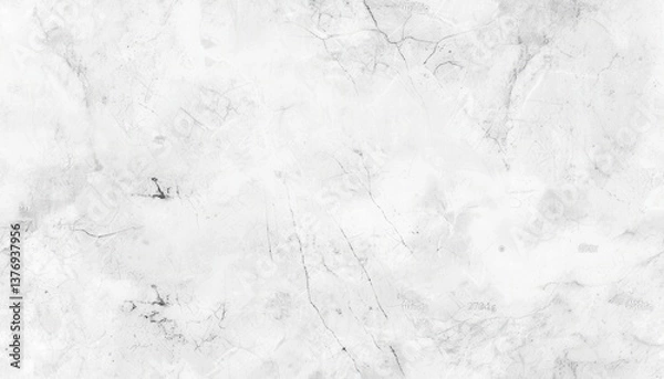 Fototapeta A smooth, textured surface resembling white marble with subtle gray veins, ideal for use as a background in design projects or as a decorative element in various applications