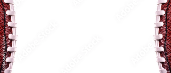 Obraz American football ball banner on white background and place for text