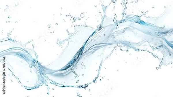 Fototapeta Abstract Water Splash Art Design