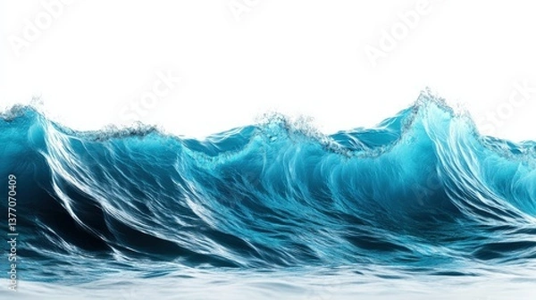 Obraz Ocean Waves Crashing on the Shore