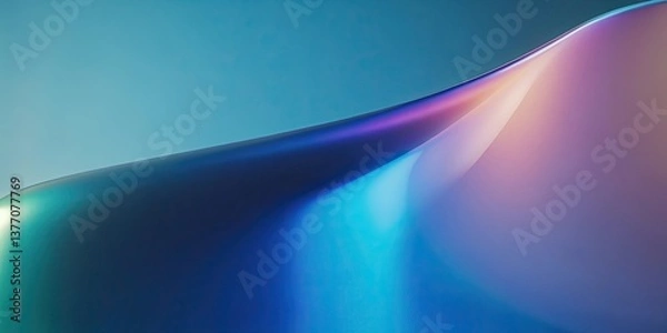 Obraz Abstract Teal and Purple Gradient Background