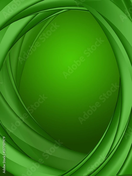 Obraz 3d  illustration green background