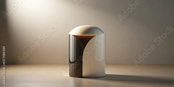 Fototapeta Abstract Cylindrical Form with Gradient Illumination