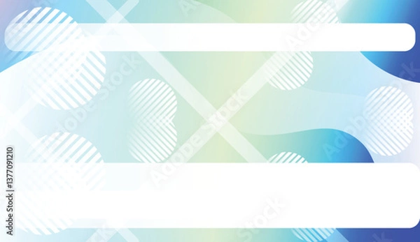 Fototapeta Wavy Background with Lines, Circle. For Flyer, Brochure, Booklet And Websites Design Vector Illustration