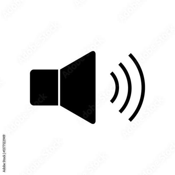 Obraz Volume icon Black, vector simple flat illustration for web and app..eps