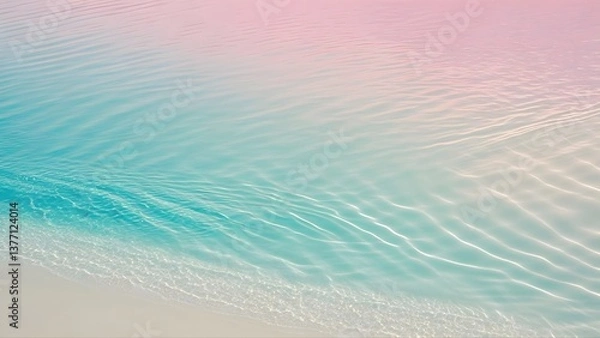 Fototapeta Pink and Teal Color Spectrum - Smooth Gradient Art