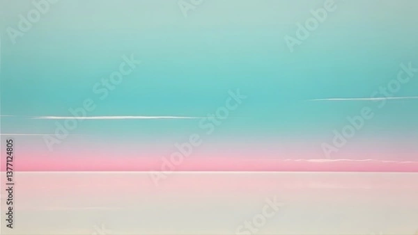 Fototapeta Pastel Gradient Background - Pink to Teal Color Blend