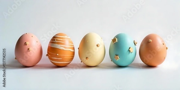 Obraz Colorful decorated easter eggs 