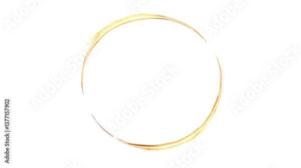 Fototapeta Circular golden ring design on a black background for unique decor