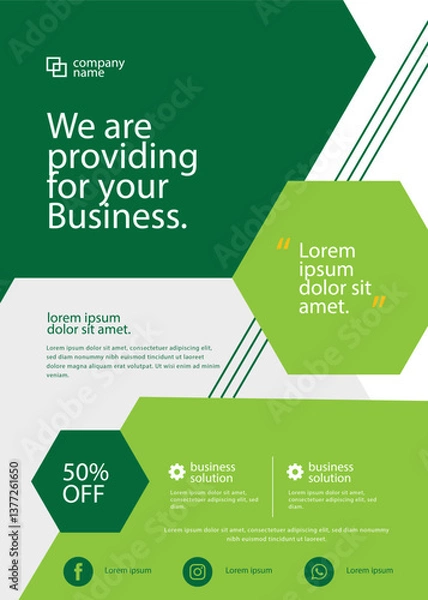 Fototapeta Letterhead design