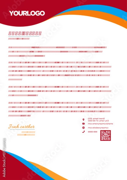 Fototapeta Letterhead design