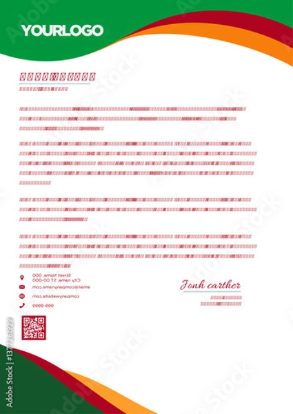 Fototapeta Letterhead design