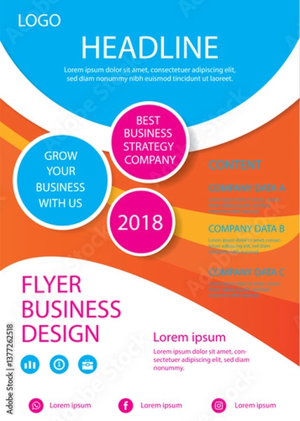 Fototapeta Letterhead design