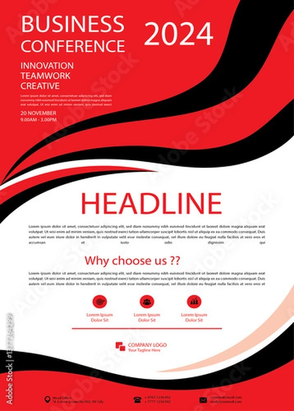 Fototapeta Letterhead design  