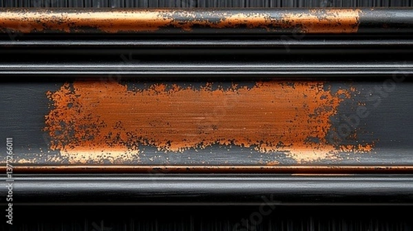 Fototapeta Dark Surface with Copper Accent Texture
