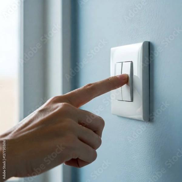 Obraz hand with switch