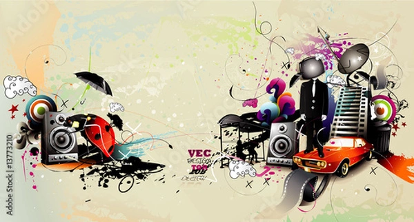 Obraz Urban Vector Composition