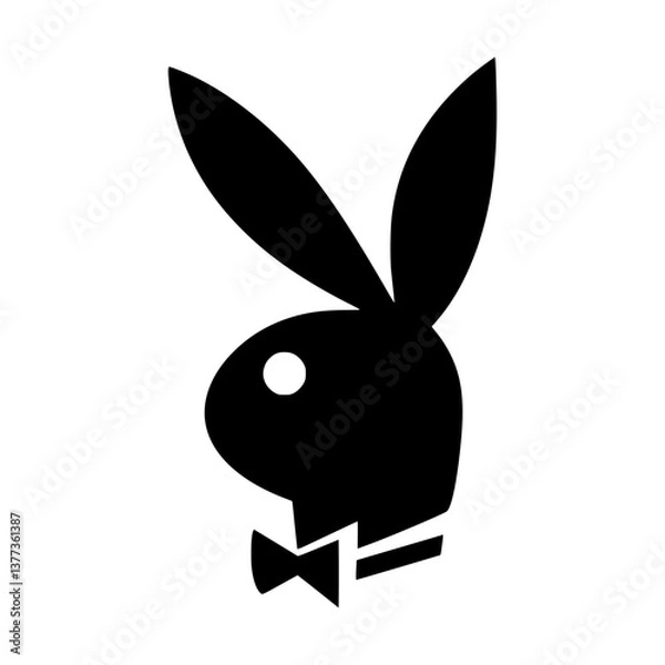 Obraz Playboy Bunny Logo Icon - Vector Illustration