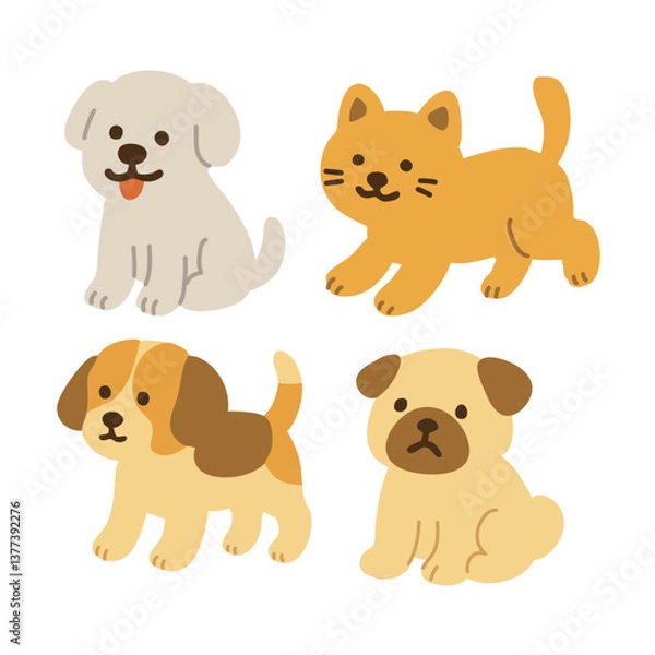 Obraz set of dogs