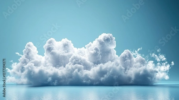 Fototapeta A cloud computing concept.