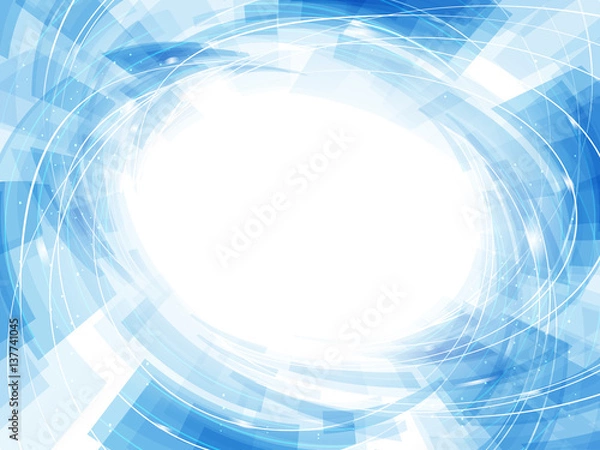 Obraz Abstract shine light blue background. Vector