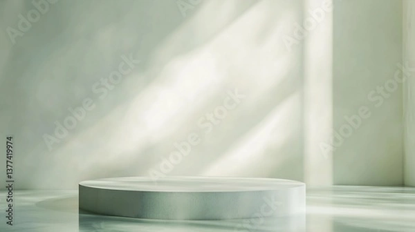 Fototapeta Green background, Podium, Space 05