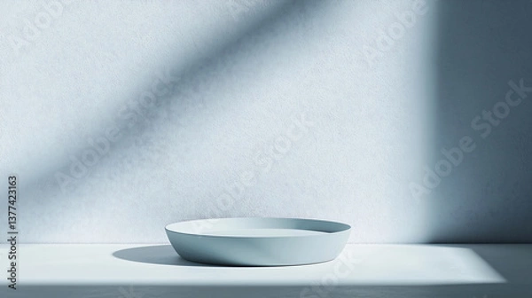 Obraz Blue background, Podium, Space 05