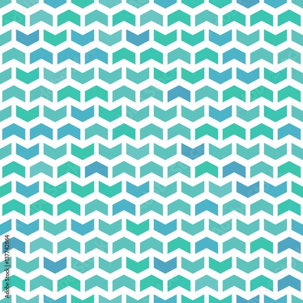 Fototapeta Geometric pattern with colorful arrows. Seamless abstract background
