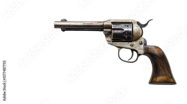 Fototapeta a revolver isolated on white background PNG