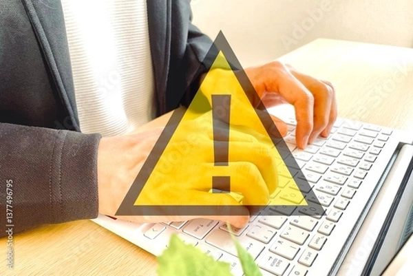 Fototapeta ビジネスの注意点、オンラインの禁止事項