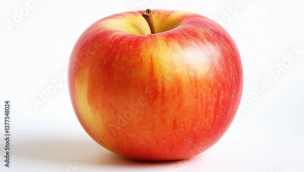 Fototapeta Red apple on white background