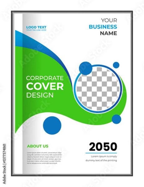 Obraz Creative Corporate & Business Flyer a4  template, editable vector template design,abstract business flyer.,modern template, perfect for creative professional businessCreative Corporate & Business Flye