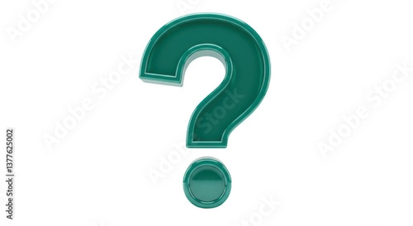 Fototapeta Isolated Question Mark