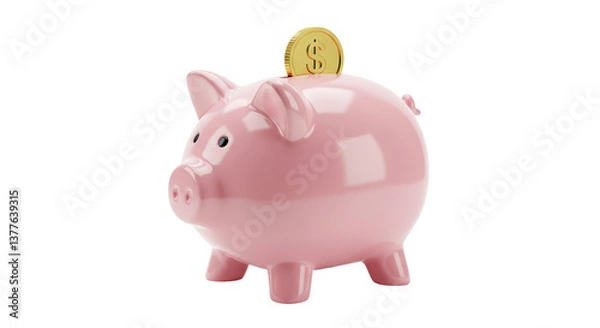 Obraz Isolated Piggy Bank