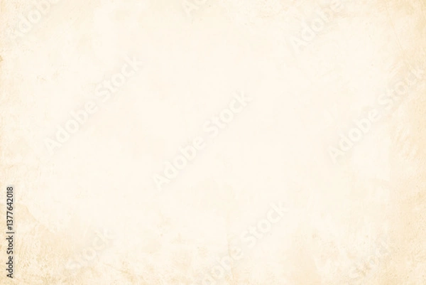 Fototapeta Colour old concrete wall texture background. Close up retro plain cream color cement wall background texture. Design paper vintage parchment element.