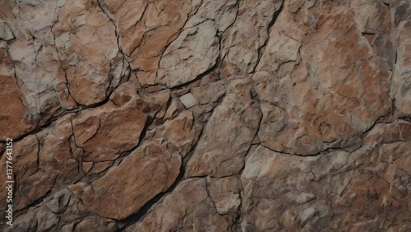 Obraz Rough Granite Texture Background with Earthy Tones – Ideal for Construction & Outdoor-Themed Designs