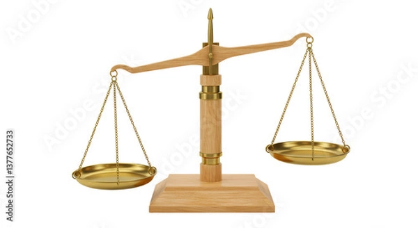 Fototapeta Isolated Imbalance Scale