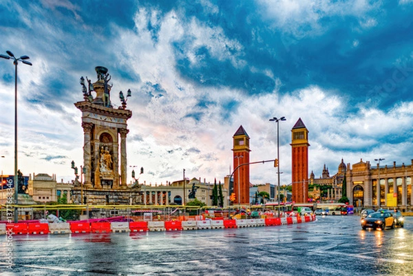 Obraz Pllaca De Espanya (Square of Spain) in city center. Barcelona.