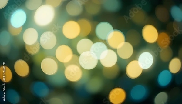 Fototapeta "Soft Bokeh Effect with Transparent Background Creating a Dreamy Light Aesthetic"