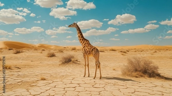 Obraz Desert animals thrive in extreme heat with minimal water