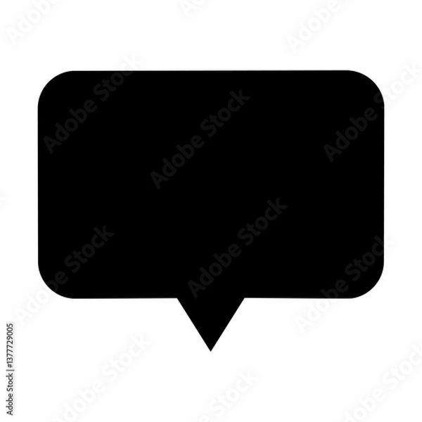 Fototapeta Speech bubble vector icon. Chat illustration sign. Message symbol. Text bubble logo.