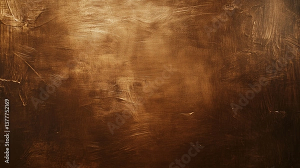Fototapeta Bronze metallic textured background with rich surface details