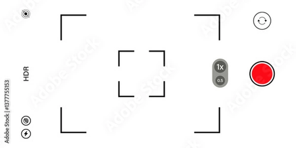 Obraz Device phone camera screen background illustration