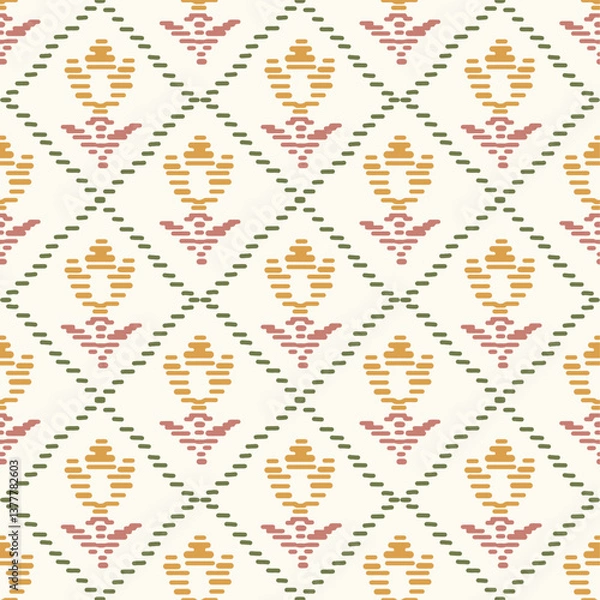 Fototapeta Kari Abstract Tulip Repeat Pattern