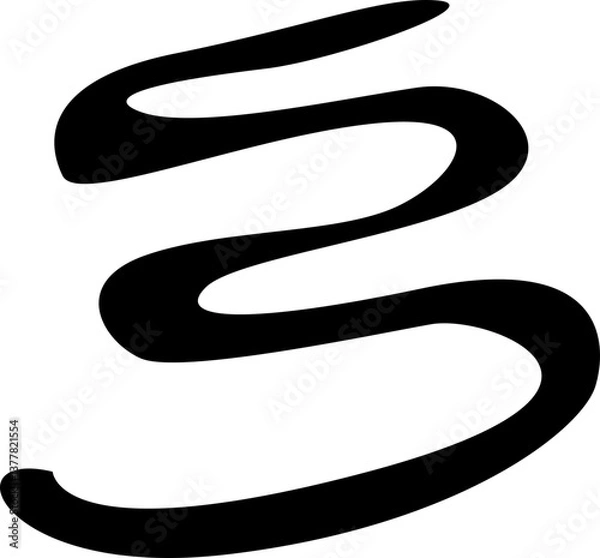 Fototapeta Blob shapes abstract doodle hand drawing simple element-12