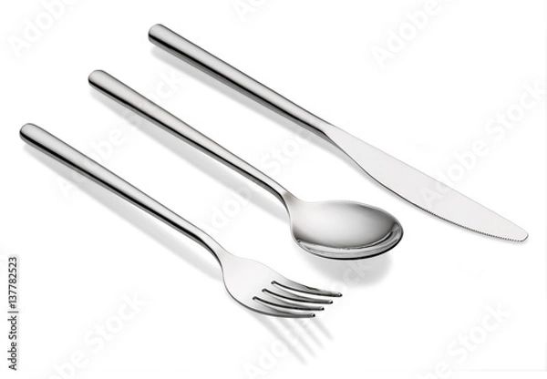 Obraz Fork spoon and knife