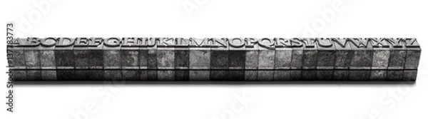 Obraz abc word, letterpress